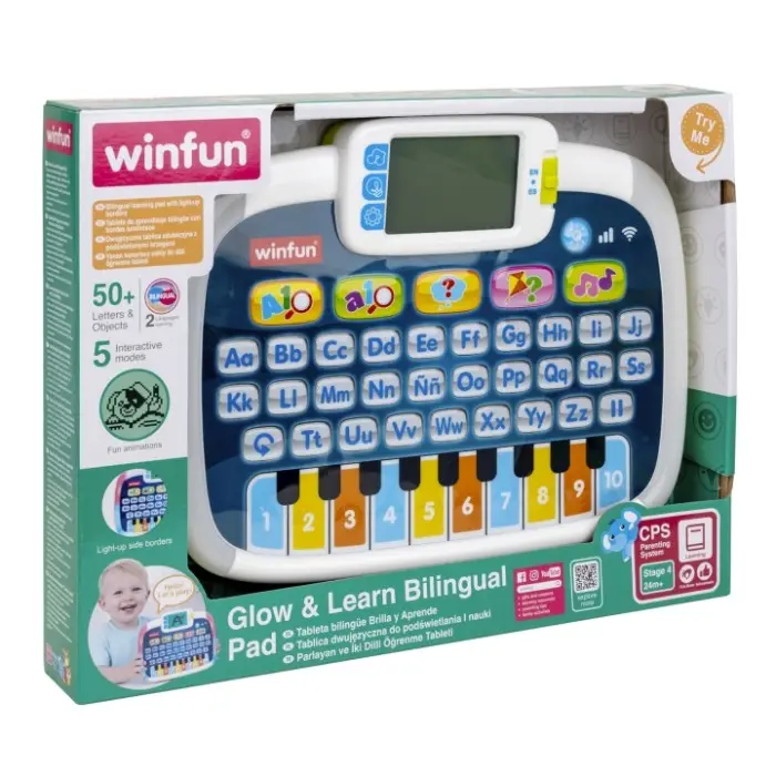 Winfun Ipad Éducatif Bilingue Français-Anglais Glow & Learn 2ans+ dans Jeux éducatifs chez Baby And Mom Maroc