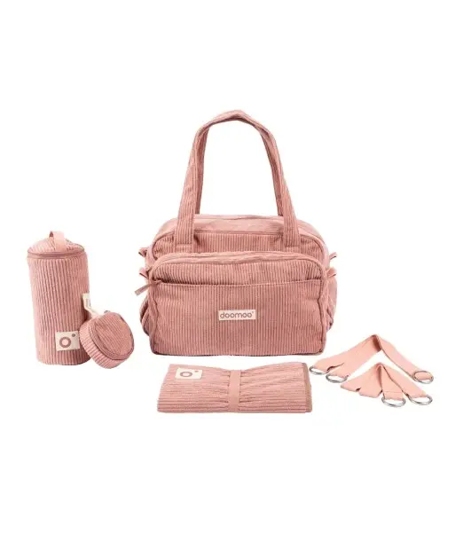 Doomoo Sac à langer Fluffy - Pink