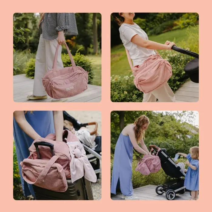 Doomoo Sac à langer Fluffy - Pink dans Sac à main chez Baby And Mom Maroc