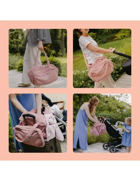 Doomoo Sac à langer Fluffy - Pink dans Sac à main chez Baby And Mom Maroc