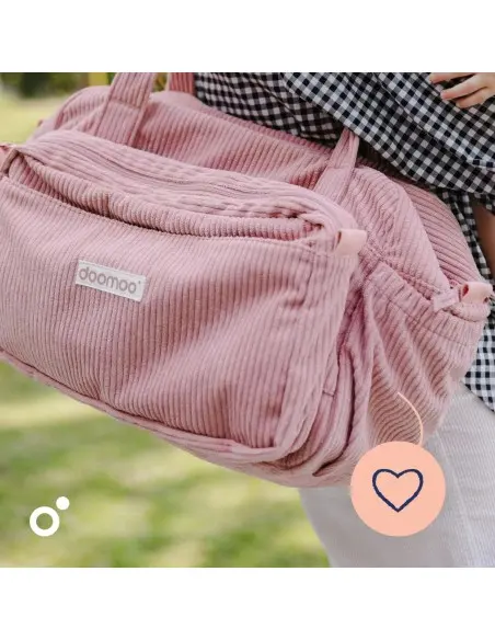 Doomoo Sac à langer Fluffy - Pink dans Sac à main chez Baby And Mom Maroc