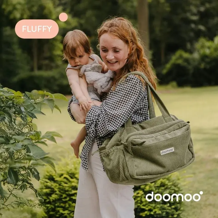 حقيبة تغيير الحفاض Doomoo Fluffy - Kaki — صورة 3