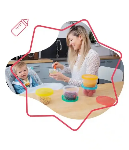 Badabulle Pots de Conservation Badabowls Maxi Portions 12x250ml au Maroc - Baby And Mom 2