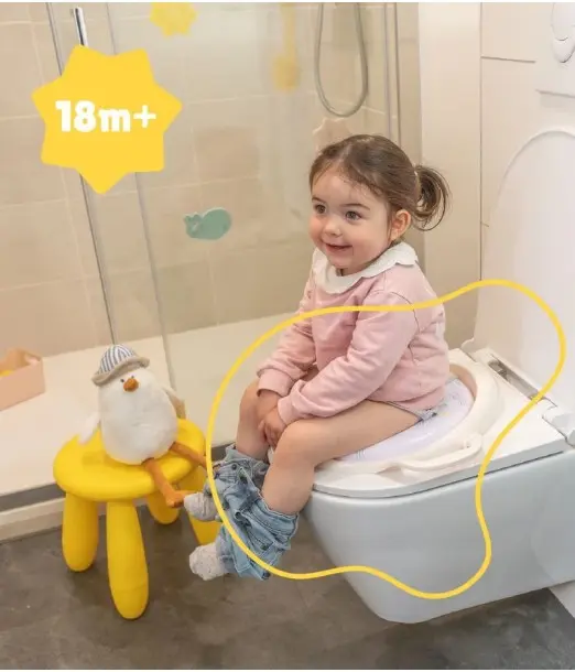 Badabulle Réducteur de toilette Confort avec poignées Mouette 2