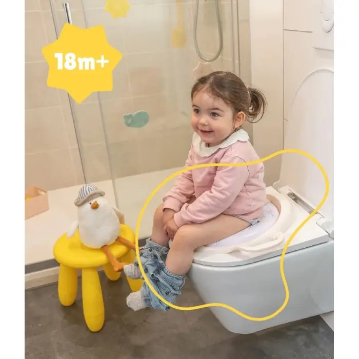 Badabulle Réducteur de toilette Confort avec poignées Mouette dans Pot & Réducteur chez Baby And Mom Maroc