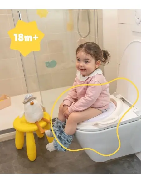 Badabulle Réducteur de toilette Confort avec poignées Mouette dans Pot & Réducteur chez Baby And Mom Maroc