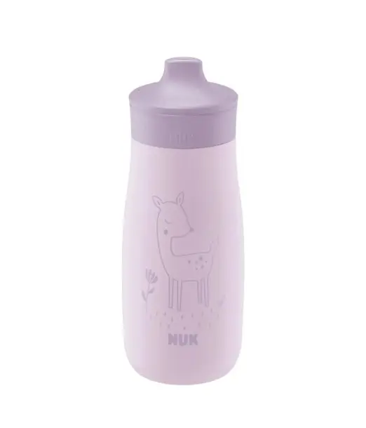NUK Tasse Mini-Me Sip en acier inoxydable 300ml Violet 9m+ au Maroc - Baby And Mom