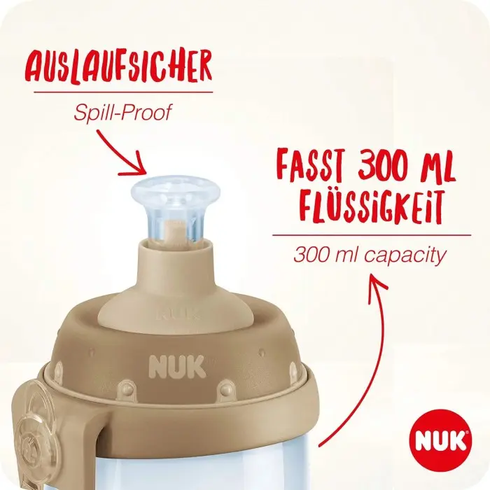 Nuk Tasse à bec Junior Cup 300ml avec effet caméléon 18m+ Rose dans Vaisselle bébé chez Baby And Mom Maroc