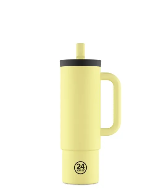 24 Bottles Straw Cup, Tasse à paille 800ml Citrus au Maroc - Baby And Mom