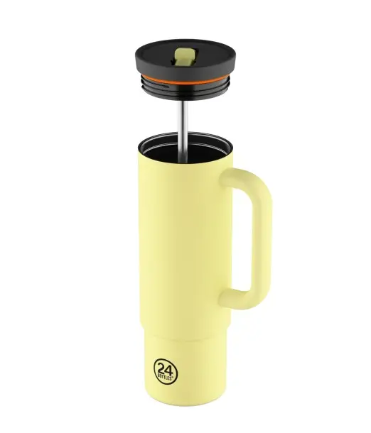 24 Bottles Straw Cup, Tasse à paille 800ml Citrus au Maroc - Baby And Mom 2