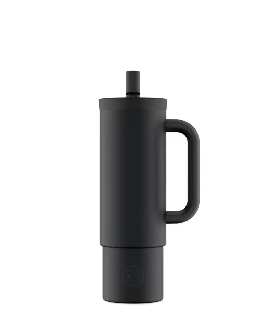 24 Bottles Straw Cup, Tasse à paille 800ml Black au Maroc - Baby And Mom
