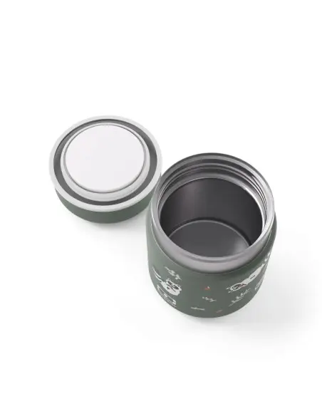 Monbento Boite isotherme pour enfant MB Capsule Vert Raccoon 280ml dans Vaisselle bébé chez Baby And Mom Maroc