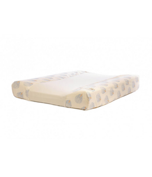 Housse de matelas à langer Calma blue gatsby cream Nobodinoz 2