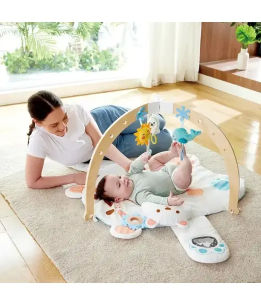 Hape Tapis d'éveil Snuggle Bear Activity Gym 0-18mois 2
