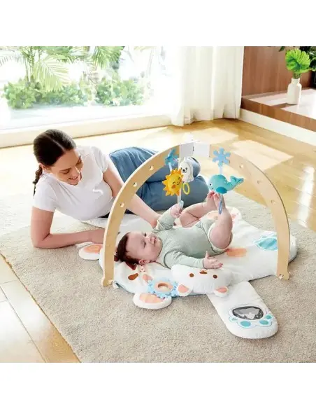 Hape Tapis d'éveil Snuggle Bear Activity Gym 0-18mois dans Tapis d'éveil chez Baby And Mom Maroc