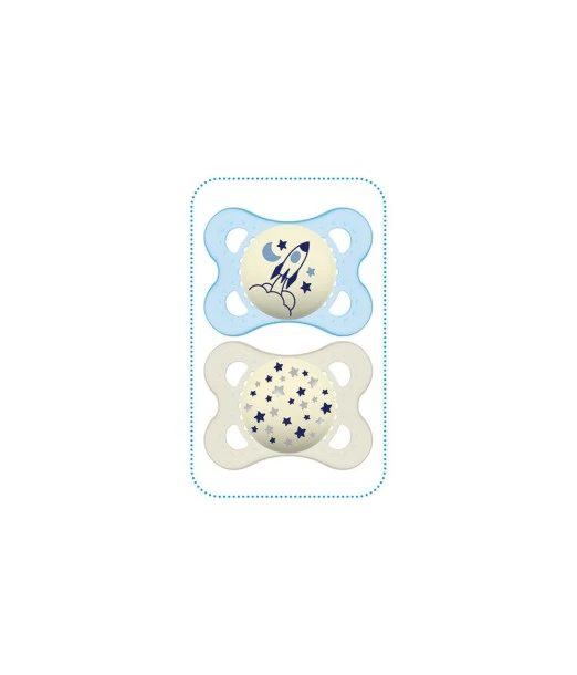 Sucette Mam Original Nuit 0-6m Bleu Sucettes - Mam Maroc