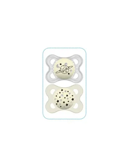Sucette Mam Original Nuit 0-6m Gris Sucettes - Mam Maroc
