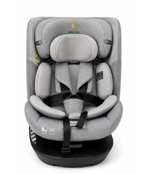 Bébé Zen i-Size 360° rotating car seat — Grey