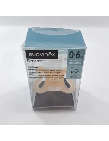 Suavinex Sucette Symétrique Zero Zero Silicone Ultra Soft 0-6m dans Sucettes chez Baby And Mom Maroc