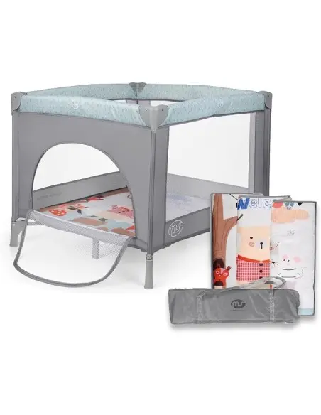 MS Innovaciones Lit de Voyage Carré avec Roulettes et Sac de Transport dans Lit / Cododo chez Baby And Mom Maroc