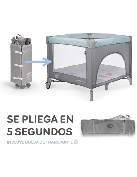 MS Innovaciones Lit de Voyage Carré avec Roulettes et Sac de Transport dans Lit / Cododo chez Baby And Mom Maroc