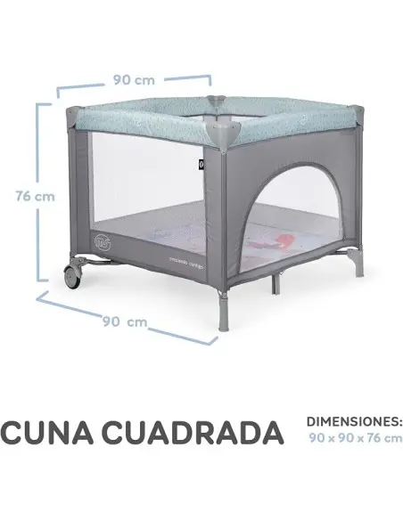 MS Innovaciones Lit de Voyage Carré avec Roulettes et Sac de Transport dans Lit / Cododo chez Baby And Mom Maroc