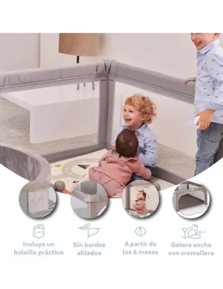 MS Innovaciones Parc pour bébé XXL avec Tapis pliable 120×120 cm 6m+ dans Lit Parapluie / Parc chez Baby And Mom Maroc