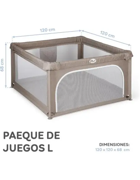 MS Innovaciones XXL baby playpen with foldable mat 120×120 cm from 6 months — photo 5