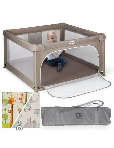 MS Innovaciones Parc pour bébé XXL avec Tapis pliable 120×120 cm 6m+ dans Lit Parapluie / Parc chez Baby And Mom Maroc