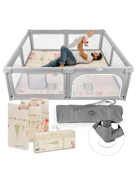 MS Innovaciones Parc pour bébé XXL avec Tapis pliable 180 × 200 cm 6m+ dans Lit Parapluie / Parc chez Baby And Mom Maroc
