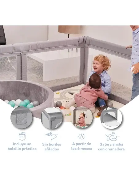 MS Innovaciones Parc pour bébé XXL avec Tapis pliable 180 × 200 cm 6m+ dans Lit Parapluie / Parc chez Baby And Mom Maroc