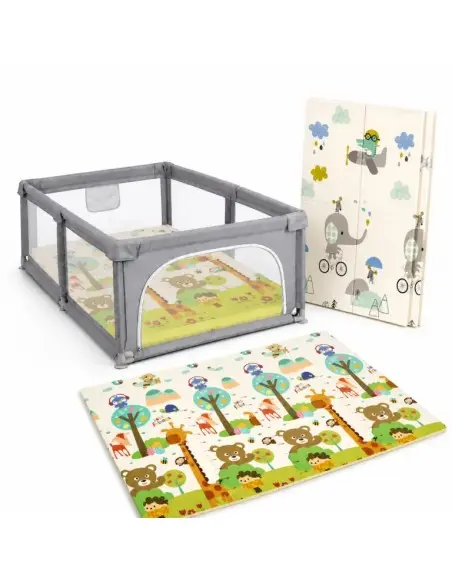 MS Innovaciones Parc pour bébé XXL avec Tapis pliable 180 × 120 cm 6m+ dans Lit Parapluie / Parc chez Baby And Mom Maroc