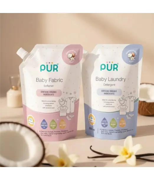 Pür Pack Promo Détergent Lessive + Adoucissant pour Linge bébé 500ml
