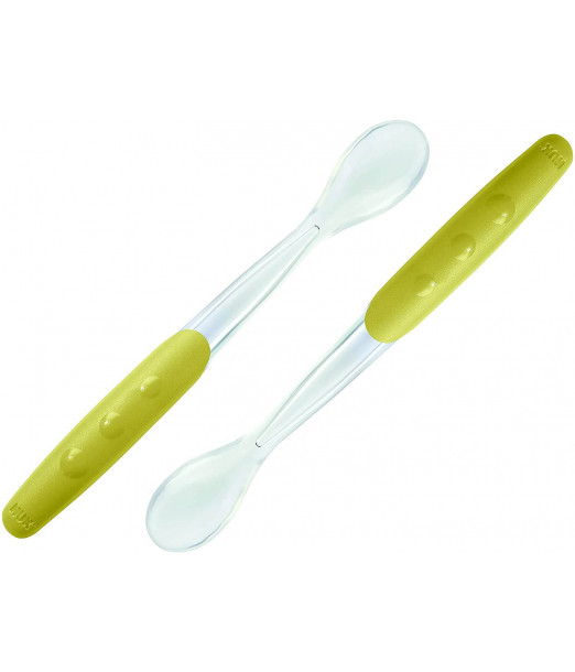 2 Cuillères soft 4m+ NUK - Vert