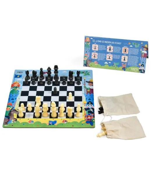 Cayron Mon premier Jeu d'Échecs avec Boîte en Métal 4 - 8ans 2