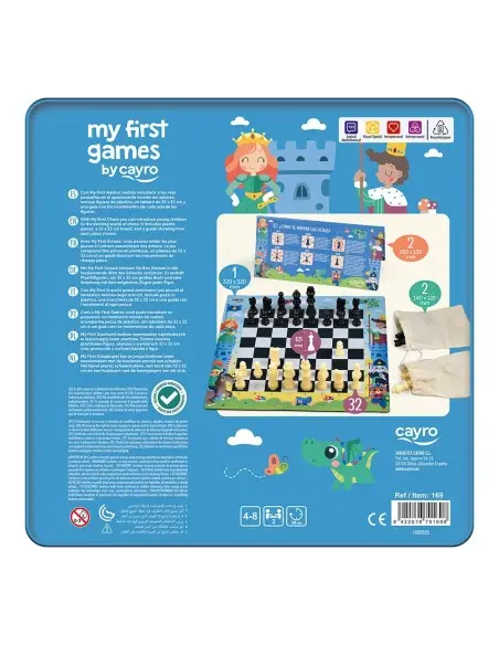 Cayron Mon premier Jeu d'Échecs avec Boîte en Métal 4 - 8ans dans Jeux éducatifs chez Baby And Mom Maroc