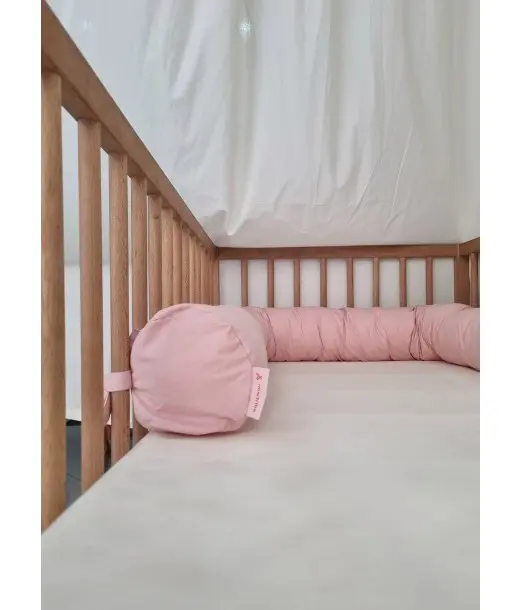 Minitribe Traversin pour bébé Rose Tour de lit - Minitribe 2
