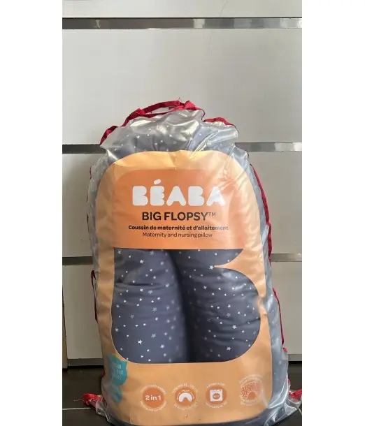 Beaba Big Flopsy™ breastfeeding cushion Print Jersey Lorena Blue 2