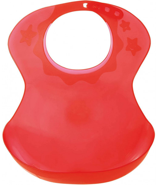 Bavoir semi rigide 12m+ Tigex Rouge
