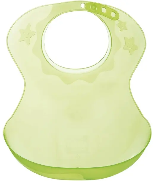 Bavoir semi rigide 12m+ Tigex Vert