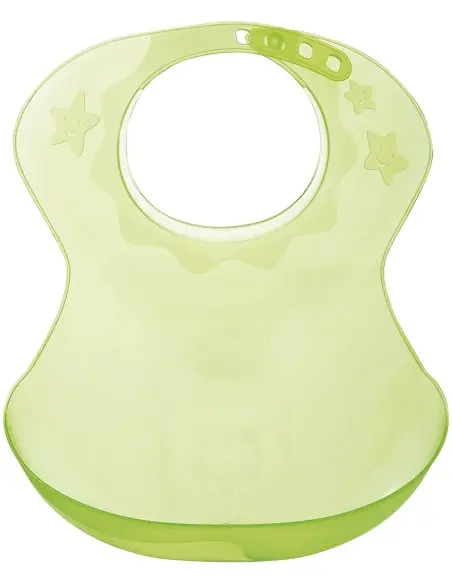 Bavoir semi rigide 12m+ Tigex Vert