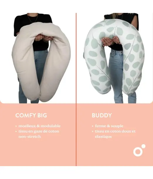 Doomoo Buddy Peaches – Coussin de Grossesse et d’Allaitement 180 cm 2