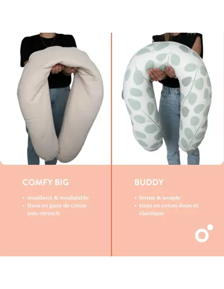 Doomoo Buddy Leopard Bronze – Coussin de Grossesse et d’Allaitement 180 cm dans Linge de lit chez Baby And Mom Maroc