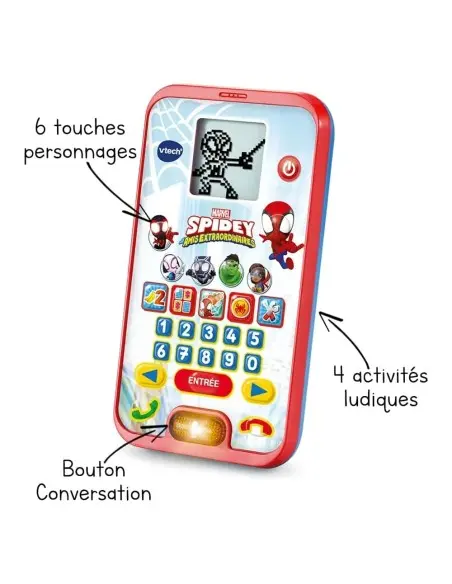 Vtech Smartphone Éducatif Spidey 2 - 5ans dans Jeux éducatifs chez Baby And Mom Maroc
