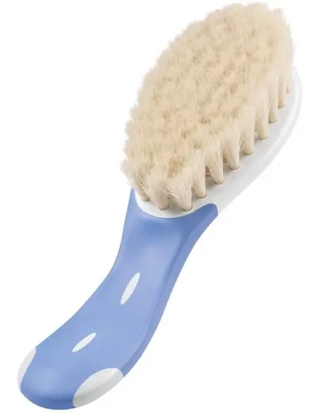 NUK brush with extra-soft natural bristles - Blue