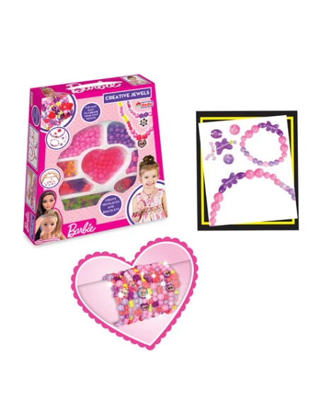 Dede Bijoux Perles Barbie Kit Créatif 3ans+ Univers Enfant -