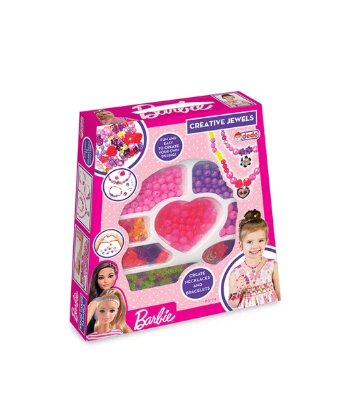 Dede Bijoux Perles Barbie Kit Créatif 3ans+ Univers Enfant -