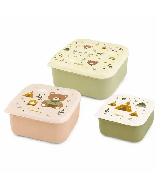 Miniland 3 lunch boxes different sizes - Explorer