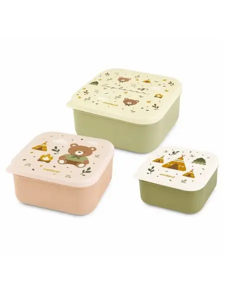 Miniland 3 lunch boxes different sizes - Explorer