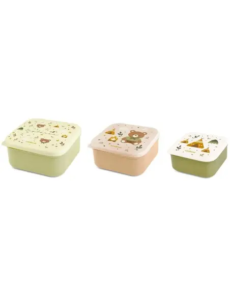 Miniland 3 lunch boxes different sizes - Explorer